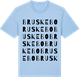 Blue Soul t-shirt med Bruskebo ordlek t-shirt