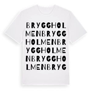 Bryggholmen ordlek t-shirt – ekologisk bomull t-shirt från Pinshirt