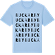 Blue Soul t-shirt med Buckarby ordlek t-shirt