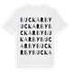 White t-shirt med Buckarby ordlek t-shirt