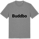 Mid Heather Gray t-shirt med Buddbo fetstil t-shirt