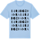 Blue Soul t-shirt med Burunge Hamra ordlek t-shirt