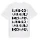 White t-shirt med Burunge Hamra ordlek t-shirt