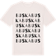 Vintage White t-shirt med Buska ordlek t-shirt