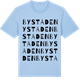 Blue Soul t-shirt med Bystaden ordlek t-shirt