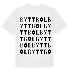 Byttbol ordlek t-shirt – ekologisk bomull t-shirt från Pinshirt
