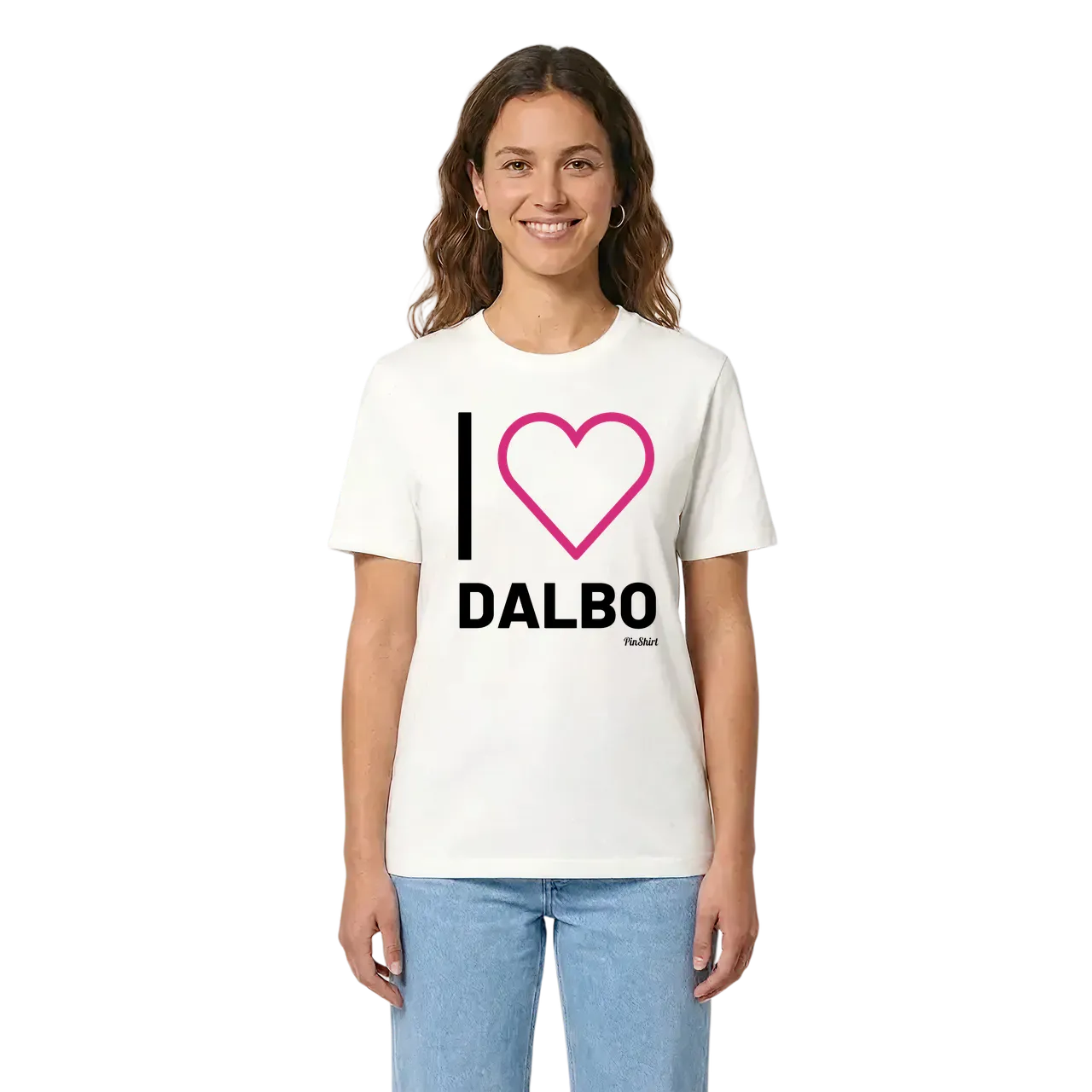 Jag älskar Dalbo t-shirt stort tryck i miljö