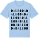 Blue Soul t-shirt med Dalboda ordlek t-shirt