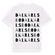White t-shirt med Dalkarlsbo ordlek t-shirt