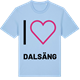 Blue Soul t-shirt med Jag älskar Dalsäng t-shirt stort tryck