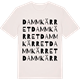 Vintage White t-shirt med Dammkärret ordlek t-shirt