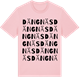 Pink Cotton t-shirt med Dängnäs ordlek t-shirt