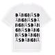 White t-shirt med Dängnäs ordlek t-shirt