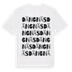White t-shirt med Dängnäs ordlek t-shirt