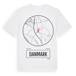 Danmark t-shirt – ekologisk bomull t-shirt från Pinshirt