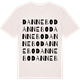 Vintage White t-shirt med Dannebo ordlek t-shirt