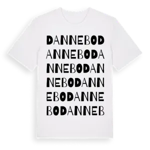 Dannebo ordlek t-shirt – ekologisk bomull t-shirt från Pinshirt
