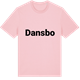 Pink Cotton t-shirt med Dansbo fetstil t-shirt