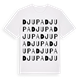 White t-shirt med Djupa ordlek t-shirt