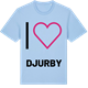 Blue Soul t-shirt med Jag älskar Djurby t-shirt stort tryck