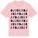 Pink Cotton t-shirt med Djurby ordlek t-shirt
