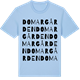 Blue Soul t-shirt med Domargården ordlek t-shirt