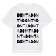 White t-shirt med Domta ordlek t-shirt