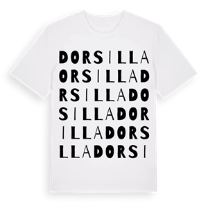 Dorsilla ordlek t-shirt – ekologisk bomull t-shirt från Pinshirt