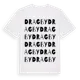 White t-shirt med Dragby ordlek t-shirt