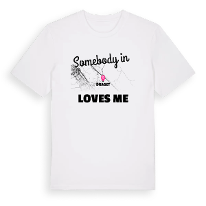 Någon i Draget älskar mig t-shirt – ekologisk bomull t-shirt från Pinshirt