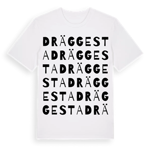 Dräggesta ordlek t-shirt – ekologisk bomull t-shirt från Pinshirt