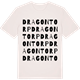 Vintage White t-shirt med Dragontorp ordlek t-shirt