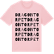 Pink Cotton t-shirt med Dragontorpet ordlek t-shirt