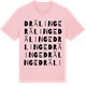 Pink Cotton t-shirt med Drälinge ordlek t-shirt