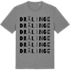 Mid Heather Gray t-shirt med Drälinge ordlek t-shirt