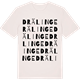 Vintage White t-shirt med Drälinge ordlek t-shirt