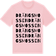 Pink Cotton t-shirt med Drängsmossen ordlek t-shirt