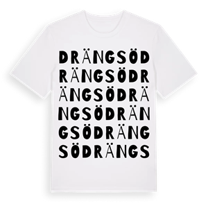 Drängsö ordlek t-shirt – ekologisk bomull t-shirt från Pinshirt