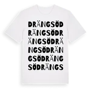 Drängsö ordlek t-shirt – ekologisk bomull t-shirt från Pinshirt