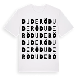 Duderö ordlek t-shirt – ekologisk bomull t-shirt från Pinshirt