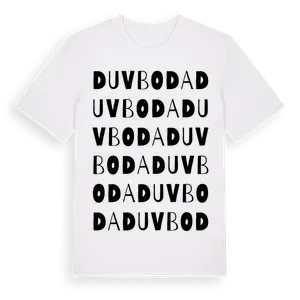 Duvboda ordlek t-shirt – ekologisk bomull t-shirt från Pinshirt