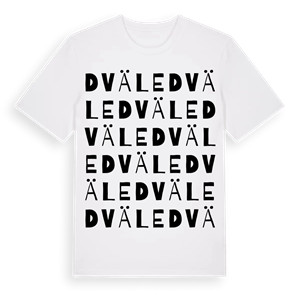 Dväle ordlek t-shirt – ekologisk bomull t-shirt från Pinshirt