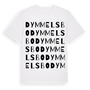 Dymmelsbo ordlek t-shirt – ekologisk bomull t-shirt från Pinshirt