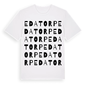 Edatorp ordlek t-shirt – ekologisk bomull t-shirt från Pinshirt