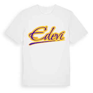 Edevi baseball t-shirt – ekologisk bomull t-shirt från Pinshirt