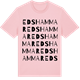 Pink Cotton t-shirt med Edshammar ordlek t-shirt