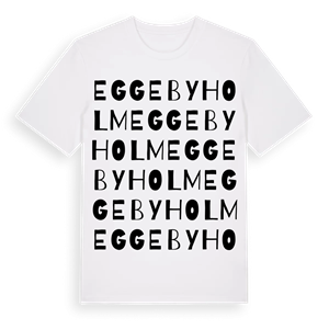 Eggebyholm ordlek t-shirt – ekologisk bomull t-shirt från Pinshirt
