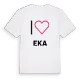 Jag älskar Eka t-shirt stort tryck