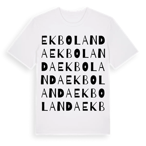 Ekbolanda ordlek t-shirt – ekologisk bomull t-shirt från Pinshirt