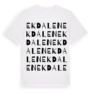 Ekdalen ordlek t-shirt – ekologisk bomull t-shirt från Pinshirt